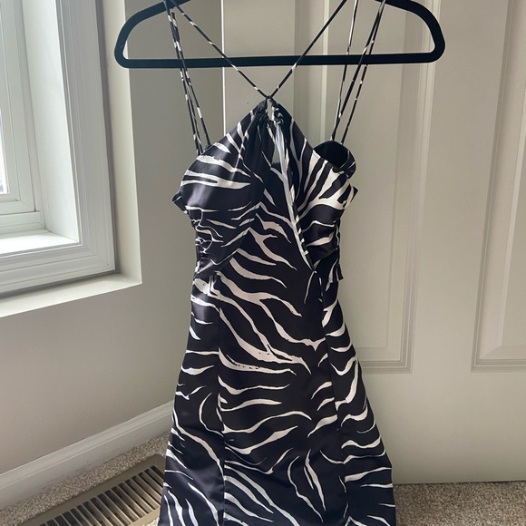 Zara Zebra Mini Dress - Picture 3 of 4